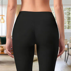 Edgy Skeleton Hand Print Black Leggings - "This Ass Belongs To" Gothic Graphic Yoga Pants - Spooky Season Streetwear