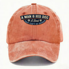 A MAN & HIS DOG Cap
