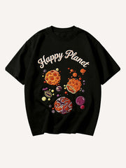 Happy Planet Printed Comfortable Short-Sleeve