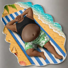 Leopard Print & Beach Naps– Personalized Father's Day Funny Gifts For Dad, Grandpa