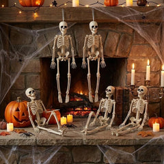 16 in mini hanging skeleton, five per set - product photo 4 of 6