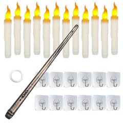 12 flameless floating candles with a magic wand remote - product photo 9 of 10