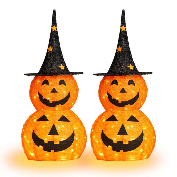 2 pack 3 ft pop-up lighted pumpkins 3 Ft, 2 Pack