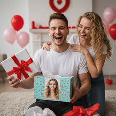 Custom Photo Boxers for Men - Put Her Face on His Underwear - Funny Anniversary, Birthday or Valentine's Day Gift for Him