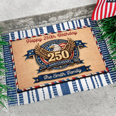 Custom Home Decor Decorative Mat-Personalized America 250th Anniversary Gifts-Honor The Spirit Within