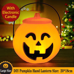 Halloween Portable Pumpkin LED Light - Candy Bucket