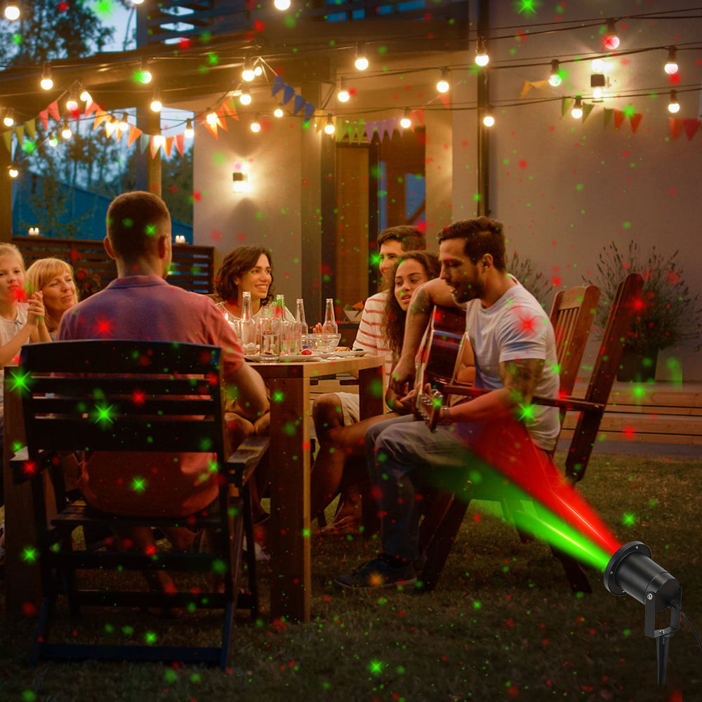 outdoor red and green laser projector light with remote - product photo 9 of 11