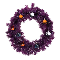 24 in pre-lit Halloween wreath with 50 LEDs - product photo 6 of 6