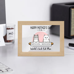 World‘s best Cat Mom Wooden Framed