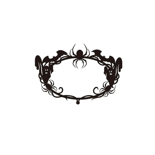 Gothic bat spiderweb ghost iron wall hanging 1 Piece