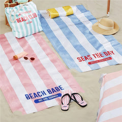 Sunkissed Stripes Personalized 30x60 Beach Towel
