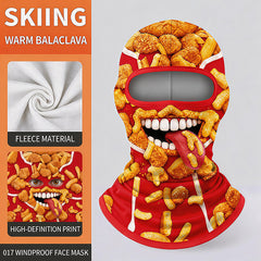 Novelty Fleece Balaclava – Windproof Funny Face Ski Mask That Covers Head, Face & Neck