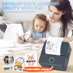 Mini Portable Bluetooth Thermal Printer | Inkless Pocket Sticker & Photo Printer for Notes, Lists & DIY Art