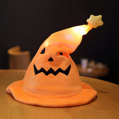 Halloween electric light-up hat, witch's hat for decoration, an interesting prank gift