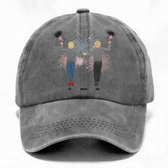 Custom Proud parents Washed Baseball Cap