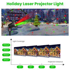 outdoor red and green laser projector light with remote - product photo 4 of 11