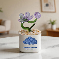 Crystal Glass Phalaenopsis Ornament