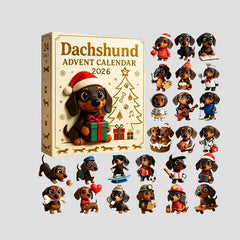 Dachshund advent calendar packaging detail