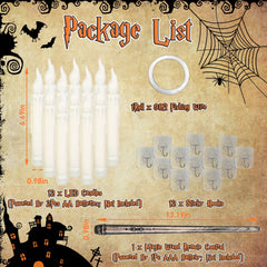 12 flameless floating candles with a magic wand remote - product photo 7 of 10