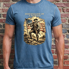 Descendant of a Patriot Shirt, Custom Revolutionary War Ancestor Tee, America 250 Shirt