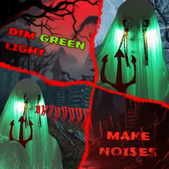 4.3 ft animatronic ghost with trident - product photo 6 of 15
