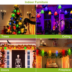 3 set halloween string lights, 50 LEDs on 24 ft - product photo 8 of 10