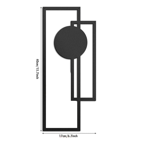 2-piece abstract line iron wall art - product photo 3 of 6