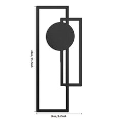 2-piece abstract line iron wall art - product photo 3 of 6