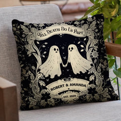 Hanging With My Boo - Couple Personalized Custom Pillow - Halloween Gift For Husband Wife, Anniversary