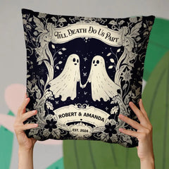 Hanging With My Boo - Couple Personalized Custom Pillow - Halloween Gift For Husband Wife, Anniversary