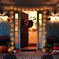 10 ft pumpkin string lights with 20 LEDs - product photo 6 of 7
