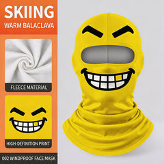 Novelty Fleece Balaclava – Windproof Funny Face Ski Mask That Covers Head, Face & Neck