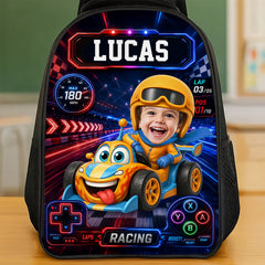 Custom Photo Kids Front Printed Backpack - Personalized Back To School Gifts For Kids - Cruising Into Fun