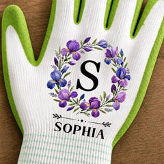 Custom Coated Grip Gardening Gloves - Personalized Birthday Garden Gifts For Gardeners - Growing Sweet Daily Memories