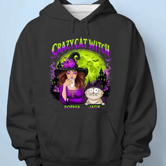 Custom Unisex T-shirt, Premium T-shirt, Hoodie - Personalized Halloween Witchy Gifts For Cat Lovers, Cat Mom And Dad - Meet My Spooky Fur Babies
