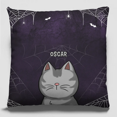 These Moewnsters Don't Fight, They Judge - Cat Personalized Custom Pillow - Halloween Gift For Pet Owners, Pet Lovers