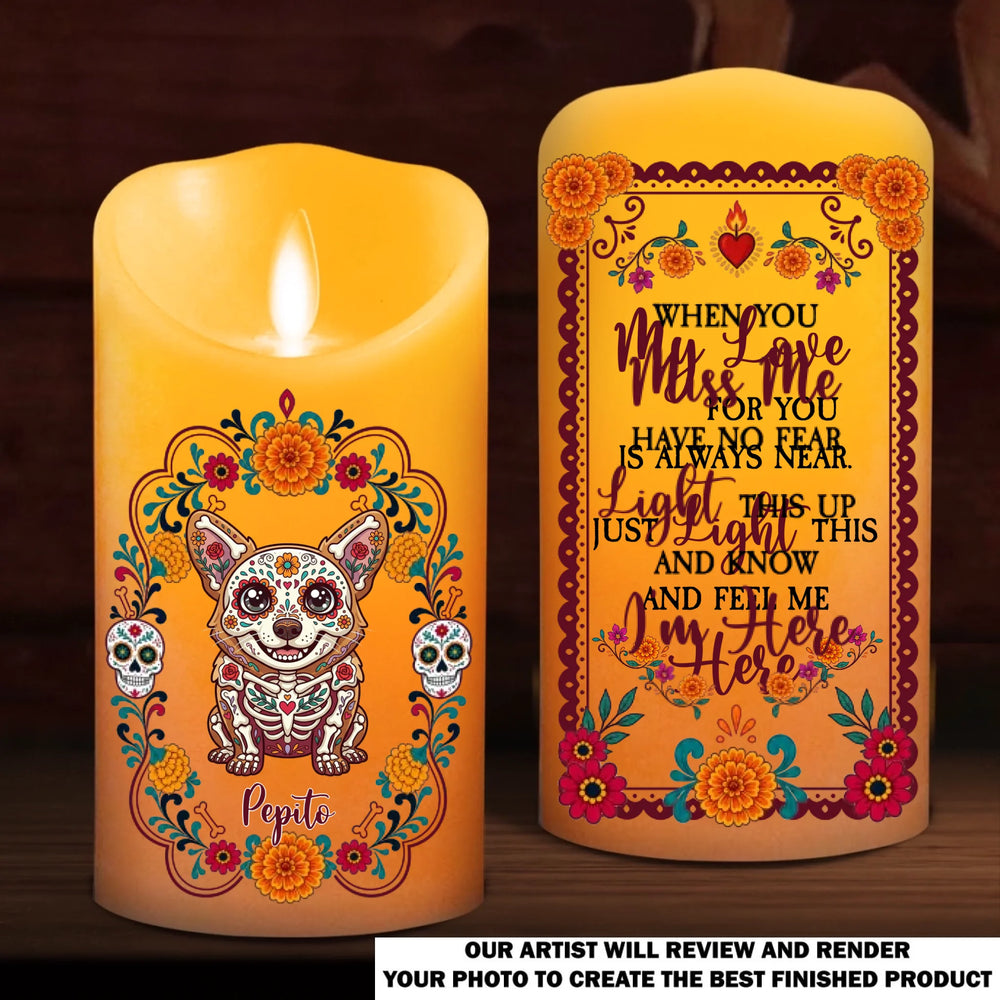 Led candle 2 mặt