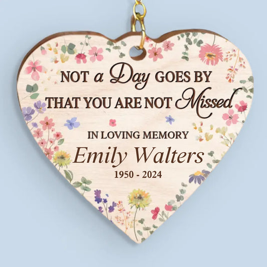 You Are Always In Our Hearts - Memorial Personalized Custom Rotating Wooden Picture Frame - Sympathy Gift For Family Members