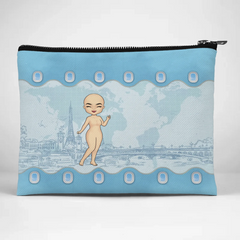 The Sky Is Calling And I Must Go - Travel Personalized Custom Cosmetic Bag - Holiday Vacation Gift, Gift For Adventure Travel Lovers