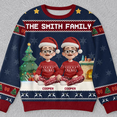 Custom Unisex Ugly Sweatshirt - Personalized Christmas Birthday Gifts For Family, Dog Cat Lovers - All We Need For Christmas Is Family