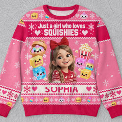 Custom Photo Squishy Ugly Sweatshirt - Personalized Christmas Birthday Gifts For Kids - Made Of Sugar And Sparkles