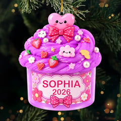 Custom Slime Acrylic Ornament - Personalized Christmas Birthday Gifts For Kids - Sugar, Spice & Everything Nice
