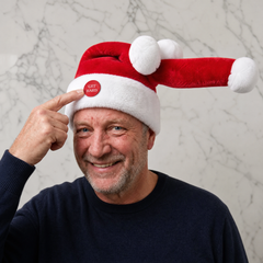 Bouncy wiggly tail Christmas hat - product photo 2 of 4