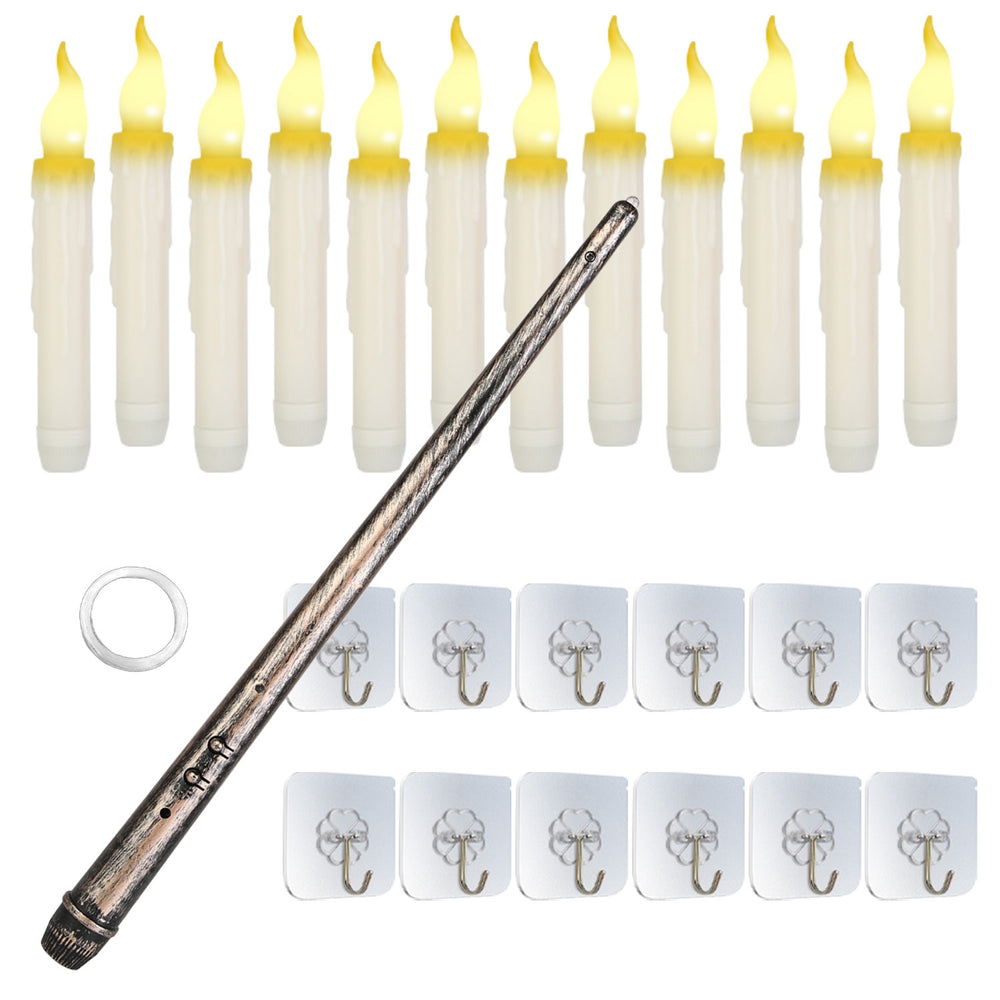 12 flameless floating candles with a magic wand remote - product photo 10 of 10