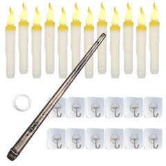 12 flameless floating candles with a magic wand remote - product photo 10 of 10