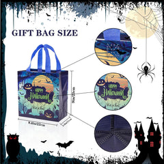 twelve non-woven trick or treat tote bags in twelve designs - product photo 2 of 7