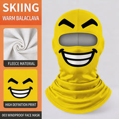 Novelty Fleece Balaclava – Windproof Funny Face Ski Mask That Covers Head, Face & Neck