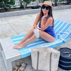 Classic Stripe Personalized 30x60 Beach Towel