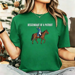 Custom Descendant of a Patriot Shirt: Personalized Revolutionary War Ancestor Tee