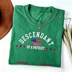 Personalized Descendant of a Patriot TShirt, Daughters of the American Revolution, Sons of the American Revolution Shirt